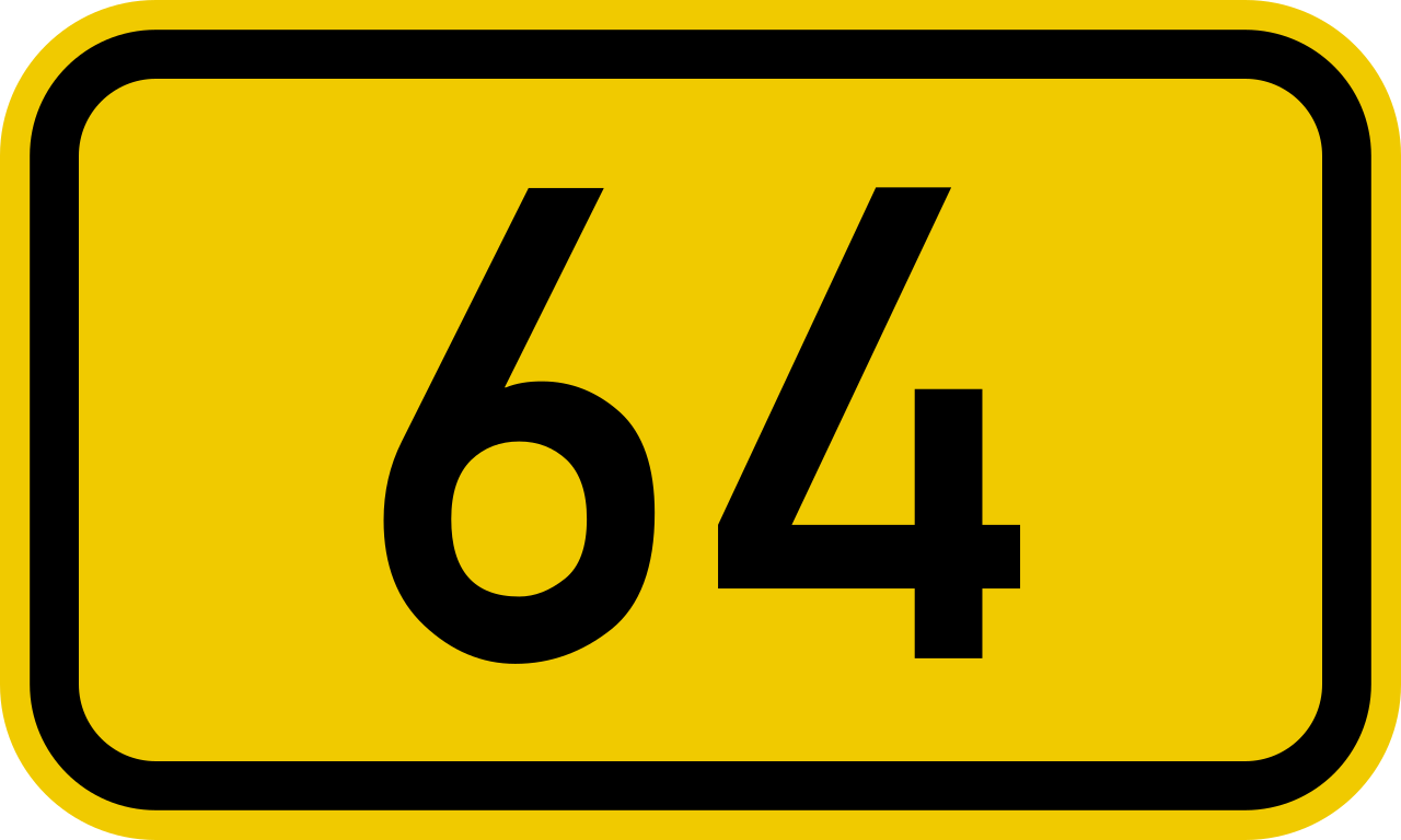 File:Bundesstraße 64 number.svg - Wikimedia Commons