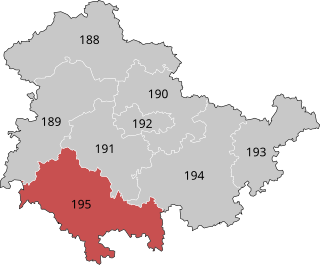 <span class="mw-page-title-main">Suhl – Schmalkalden-Meiningen – Hildburghausen – Sonneberg</span> Constituency in the German Bundestag