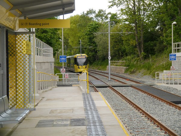The station, on its opening day