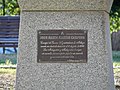 Busto dedicado a José María Martín Carpena en el parque de Huelin, 2022-06-03.