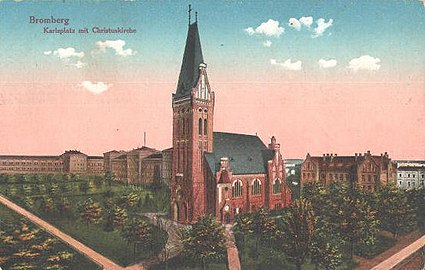 View of the church in 1918