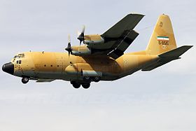 Um Lockheed C-130 Hercules, semelhante à vítima do acidente