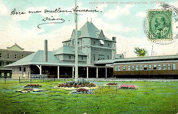 Broad Street Station, 1908, replaced a station lost in the great 1900 Hull–Ottawa fire