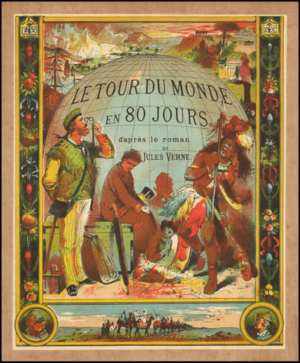 Ca. 1870 pictorial world map - Le Tour du Monde en 80 jours par Jules Verne̜ coverpage.png