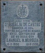 Placa instalada en 1958.