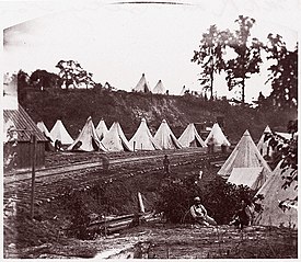Camp of Construction Corps, U.S. Military Railroad at City Point