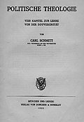 Carl Schmitt bibliography