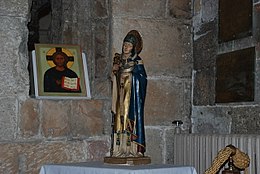 Cerflun Deiniol Sant Cadeirlan Bangor Cathédrale Statue de St Deiniol - geograph.org.uk - 593151.jpg