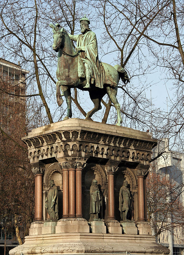 Monument to Charlemagne, Liège, Louis Jéhotte, sculptor, 1867