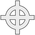 Neolitikumi napkereszt (en: simplfied celtic cross), a heraldikában célkereszt (de: Questenkreuz)