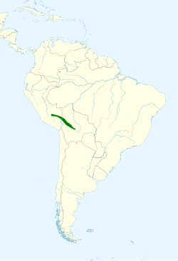 Distribución geográfica del inca de Gould.