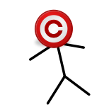 Copyright Icon-Headed Stickman.svg