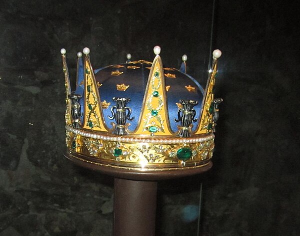 Coronet created for Prince Frederick Adolf and worn at his brother Gustav's coronation in 1772.
