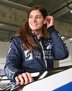 Cyndie Allemann is a Swiss racing driver.