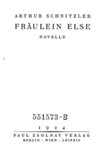 Thumbnail for Fräulein Else (novella)