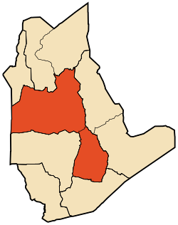 Karte von Tamanrasset District