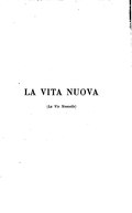 LA VITA NUOVA (La Vie Nouvelle)