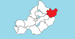 Location of Delvin on a map of Westmeath