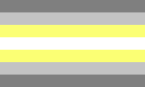 Bandeira demigênero ou demi-não-binária