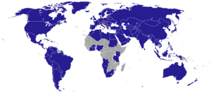 Vorschaubild für Liste der diplomatischen und konsularischen Vertretungen in Österreich