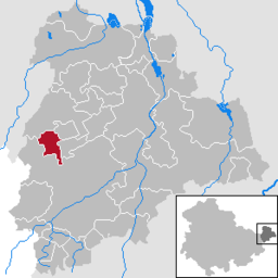 Läget för kommunen Dobitschen i Landkreis Altenburger Land