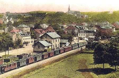 Dohna Müglitztalbahn Bahnhof um 1900