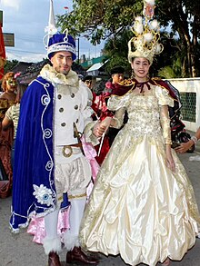 People in carnival of San Juan de la Maguana, Dominican Republic. Dominican Republic Carnival Parade.jpg