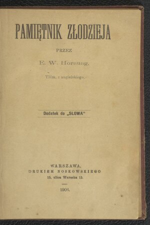 E. W. Hornung - Pamiętnik złodzieja.pdf