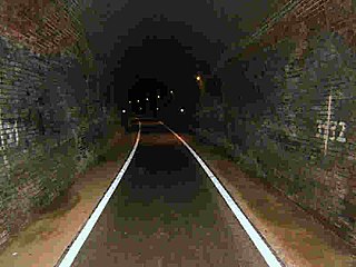 Tunnel on the railway cycle path