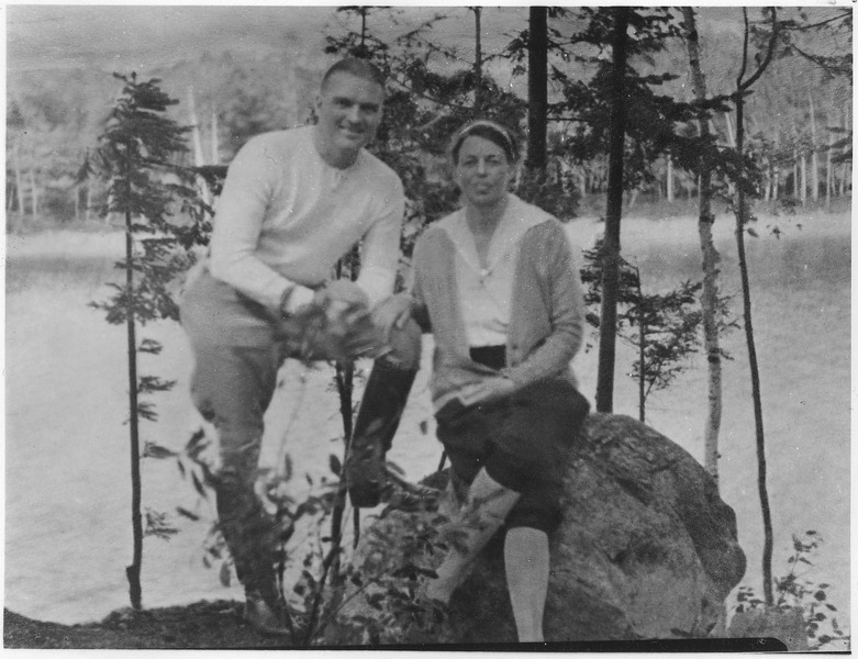 File:Eleanor Roosevelt and Earl Miller at Chazy Lake, New York - NARA - 197233.tif