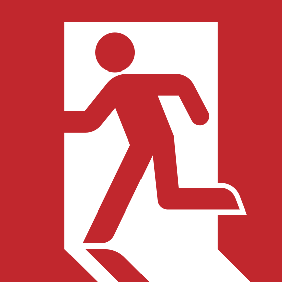 File:Emergency Exit ISO Pictogram (red).svg