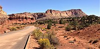 Thumbnail for File:Eph Hanks Tower from Capitol Reef Scenic Drive.jpg