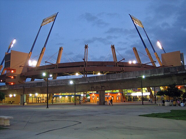 Front view of the stadium