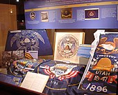 A display at the Utah State Capitol describing the history of the flag Evolution of the Utah State Flag - display at the Utah State Capitol - 6 Dec 2012.jpg