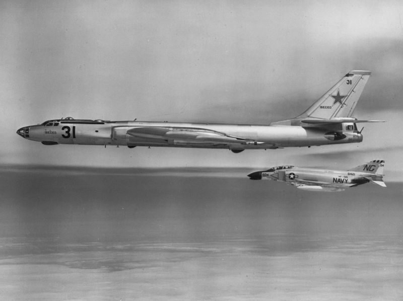 File:F-4B of VF-96 intercepting Soviet Tu-16 in 1963.jpg