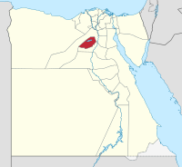 Lage des Gouvenements Faiyūm in Ägypten