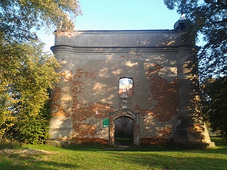 Fasada kościoła w Chojnicy