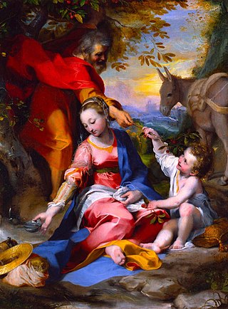 <i>Rest on the Flight into Egypt</i> (Barocci) Painting by Federico Barocci