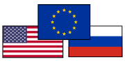 Thumbnail for File:Flag mix United States Russia EU.svg