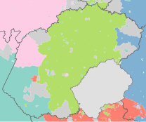 Free State dominant language map.svg