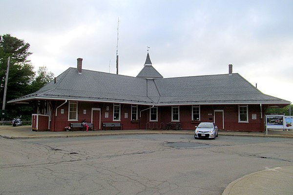 Front view of the 1893-built station