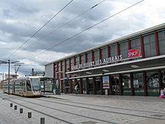 La gare des Aubrais en 2008.