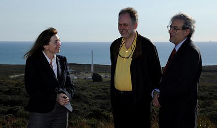 On 23 February 2011, NASA Deputy Administrator Lori Garver (left) visited the mission's launch site.