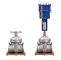 osmwiki:File:Gate Valve with Handwheel (L) and with Linear Pneumatic Actuator (R).jpg