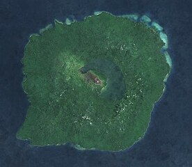 Satellitenfoto der Insel Gaua