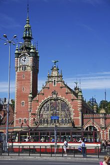 Danzig Hauptbahnhof Vorbild für die Architektur des Bahnhofs von Colmar