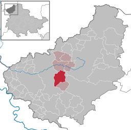 Läget för kommunen Geisleden i Landkreis Eichsfeld