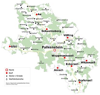 Gemeinde Falkenstein mit Gemeindeteilen