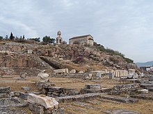 View Of Ruins of Pillars and Evidence or Rest of the Building