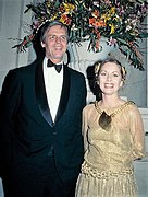 Journalist George Plimpton, wife Freddy Espy Plimpton